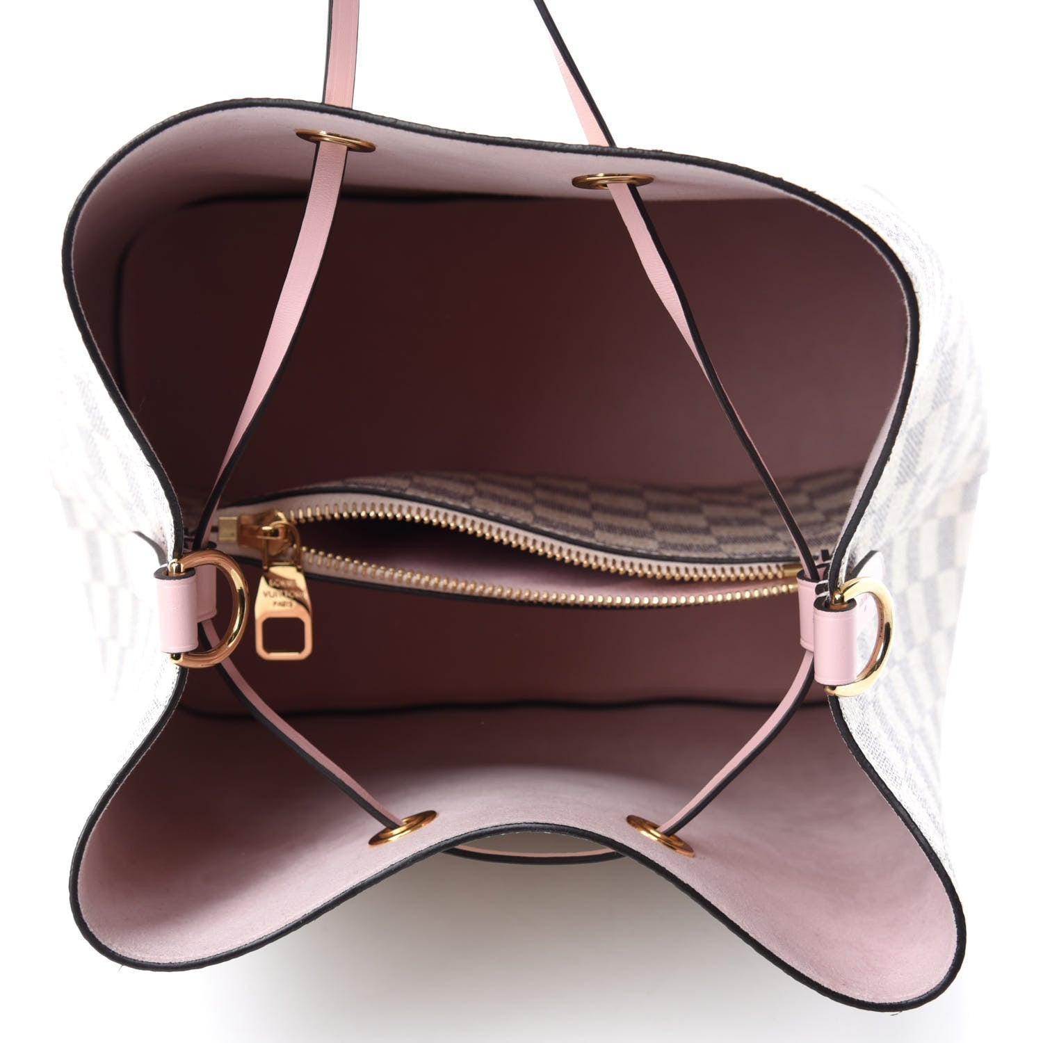 Louis Vuitton Damier Azur Neonoe MM Eau De Rose 5 of 9