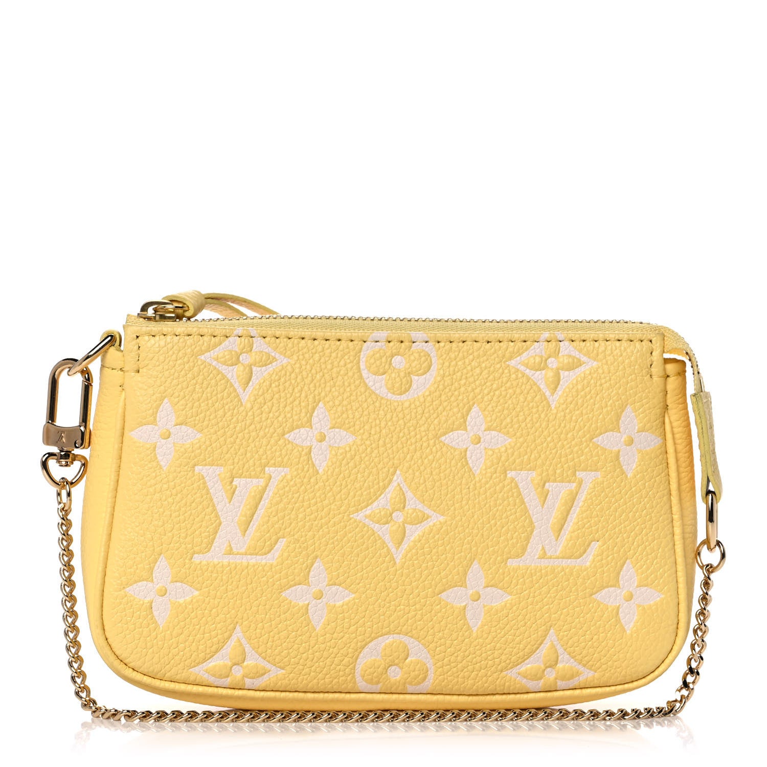 Louis Vuitton Empreinte Monogram Mini Pochette Accessories Lemon Curd Yellow 1 of 11