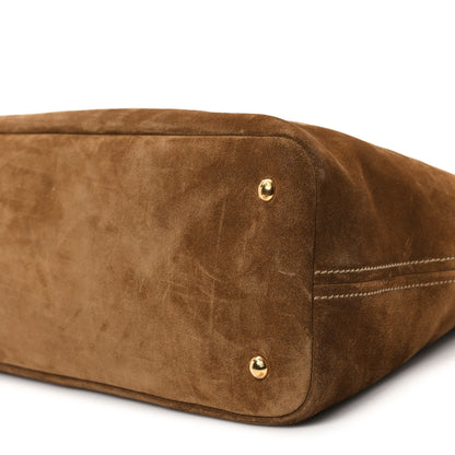 Miu Miu Camoscio Large Aventure Bag Olive Green 9 of 9