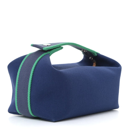 Hermes Canvas Large Bride-A-Brac Pouch Marine 2 of 9