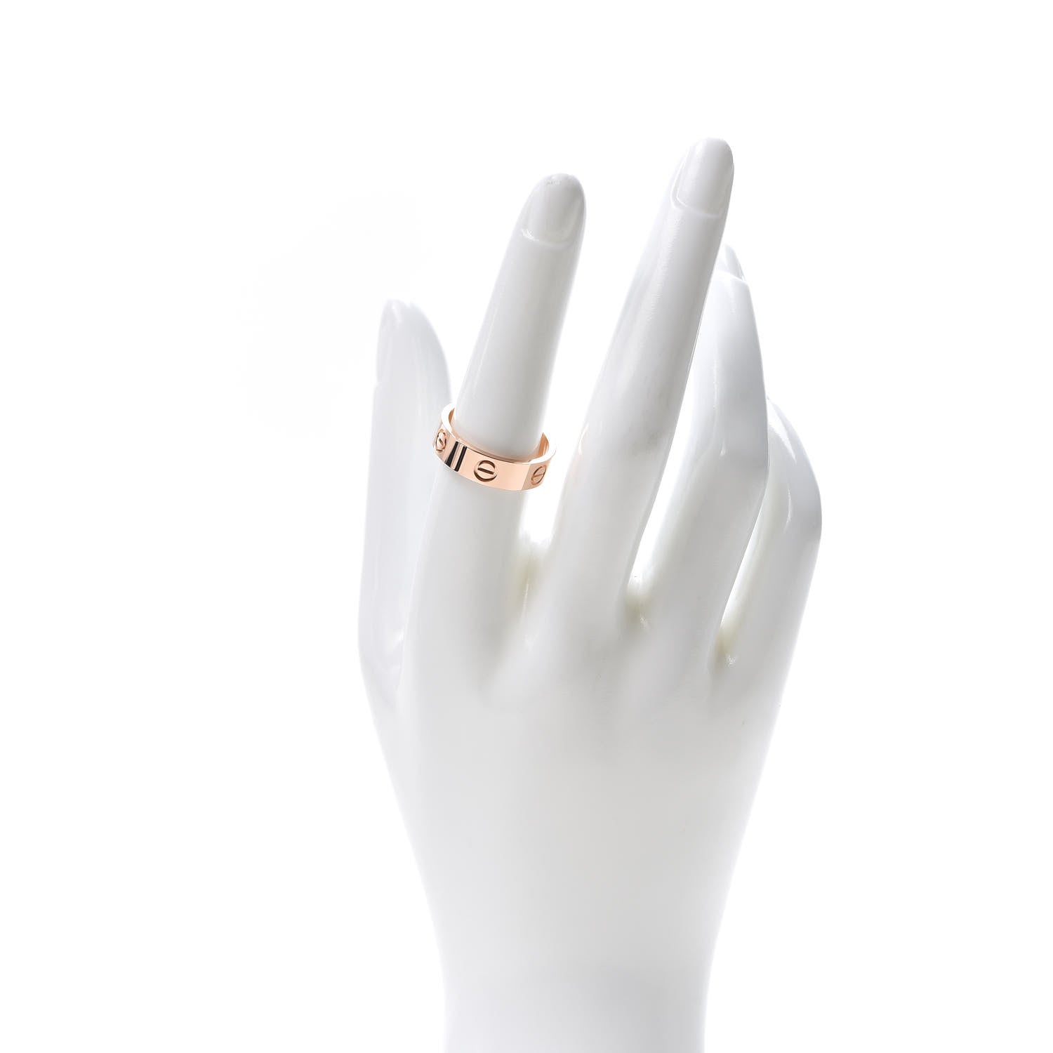 Cartier 18K Pink Gold 5.5mm LOVE Ring 56 7.5 2 of 6