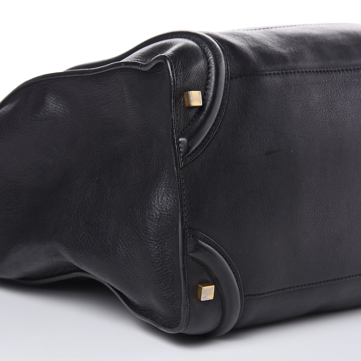 Grained Calfskin Medium Luggage Black