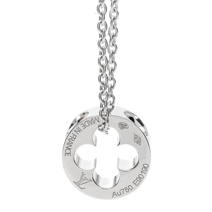 Louis Vuitton 18K White Gold Empreinte Pendant Necklace 3 of 6