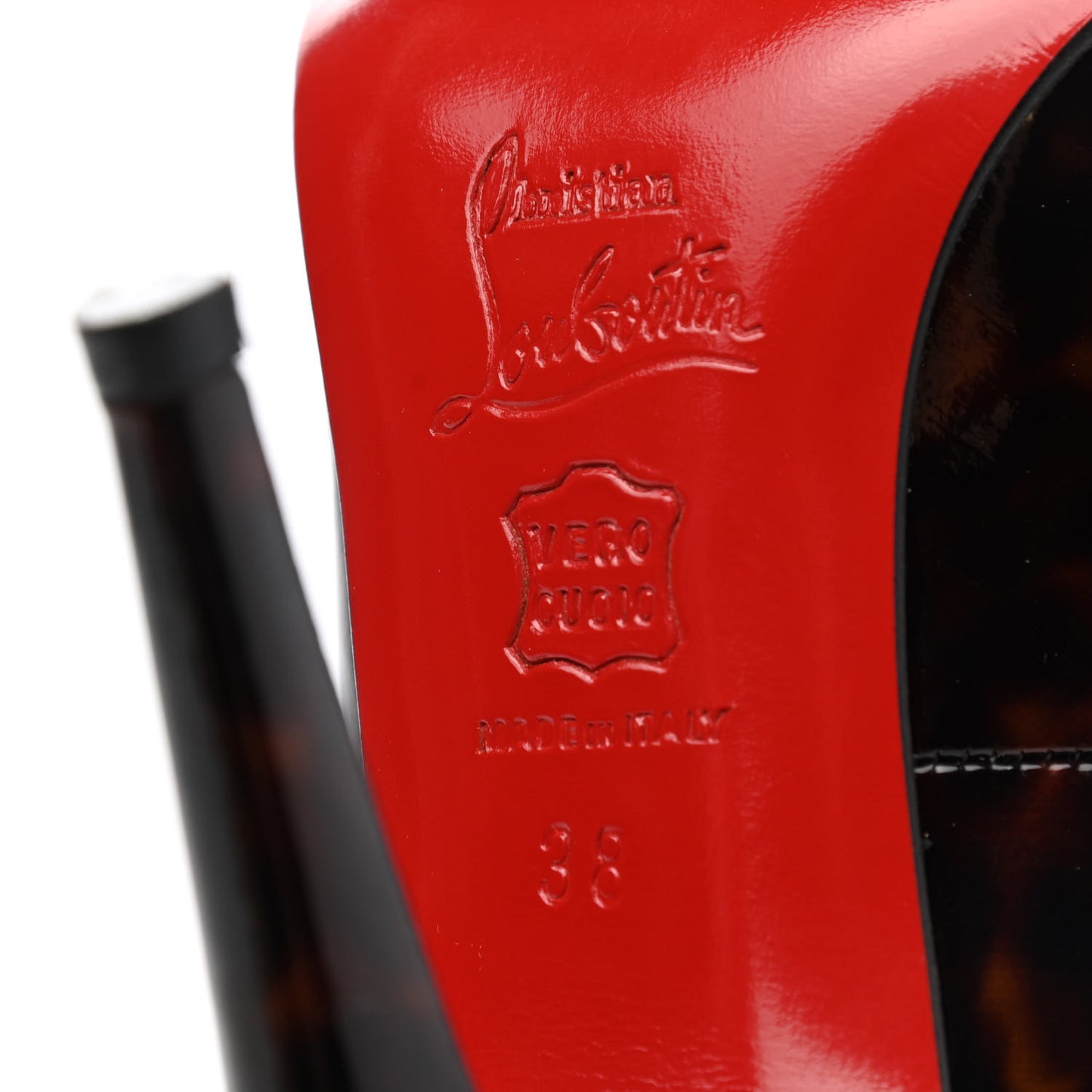 Patent Tortoiseshell Decollete 868 100 Pumps 38 Tartaruga
