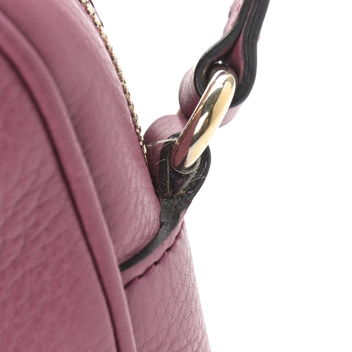 Pebbled Calfskin Small Soho Disco Bag Peonia Flower