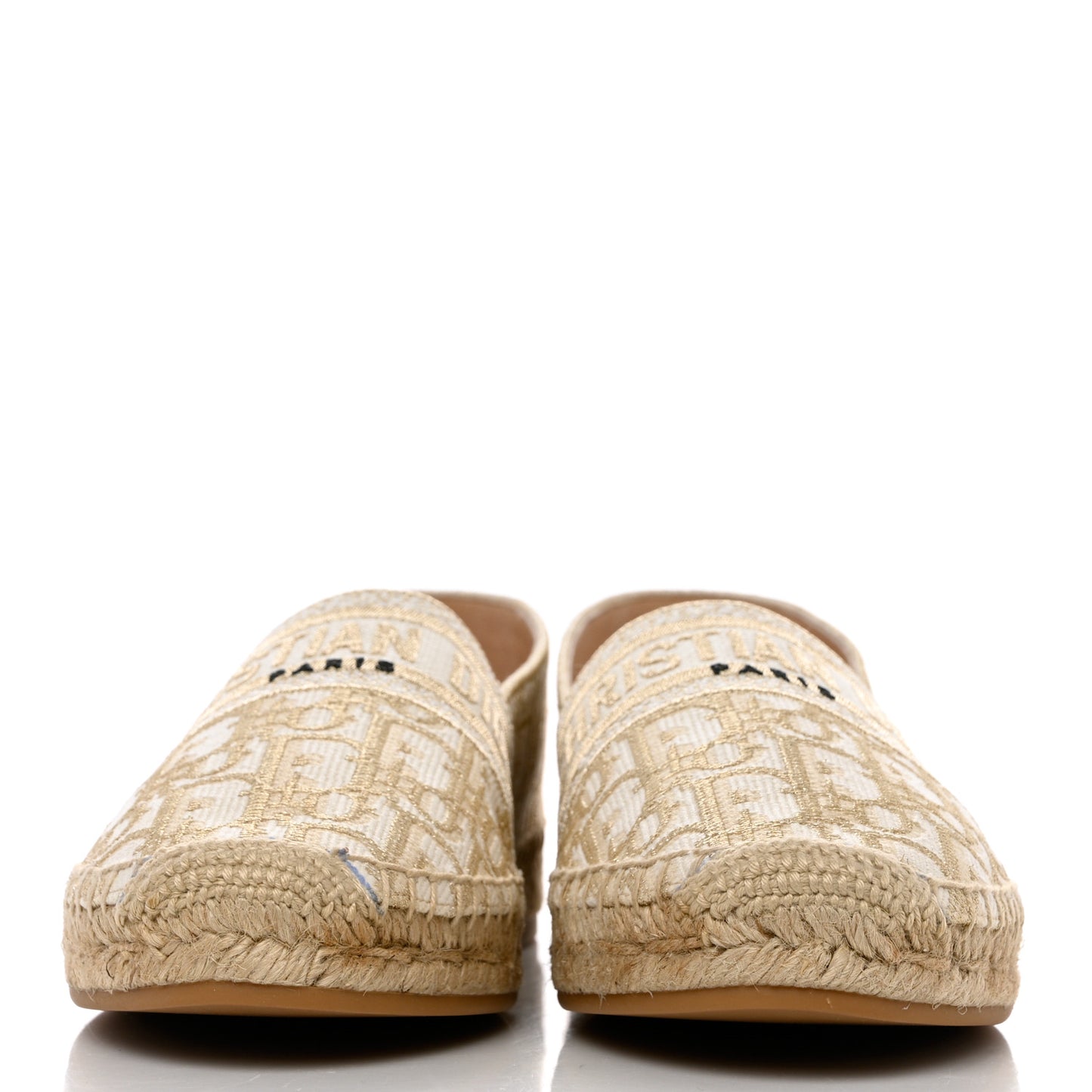 Oblique Embroidered Granville 15mm Espadrilles 41 Cream