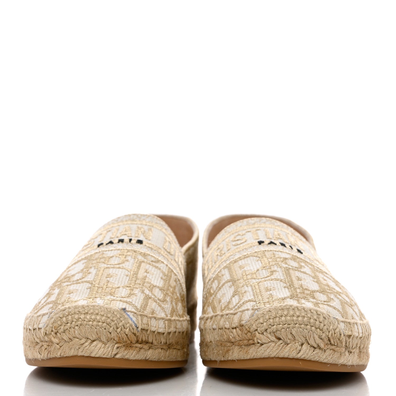 Christian Dior Oblique Embroidered Granville 15mm Espadrilles 41 Cream 2 of 10