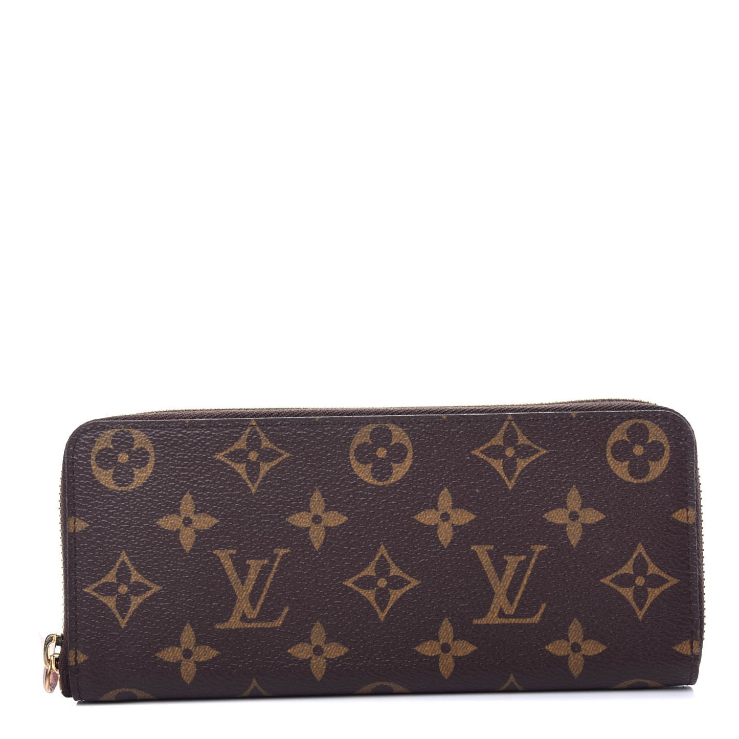 Monogram Clemence Wallet Rose Ballerine