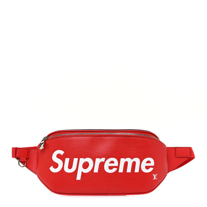 Louis Vuitton X SUPREME Epi Bumbag Red 1 of 11