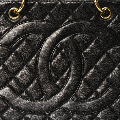 Chanel Caviar Quilted Grand Timeless Tote GTT Black 8 of 12