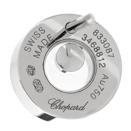 Chopard 18K White Gold Happy Diamonds Icons Round Earrings 4 of 5