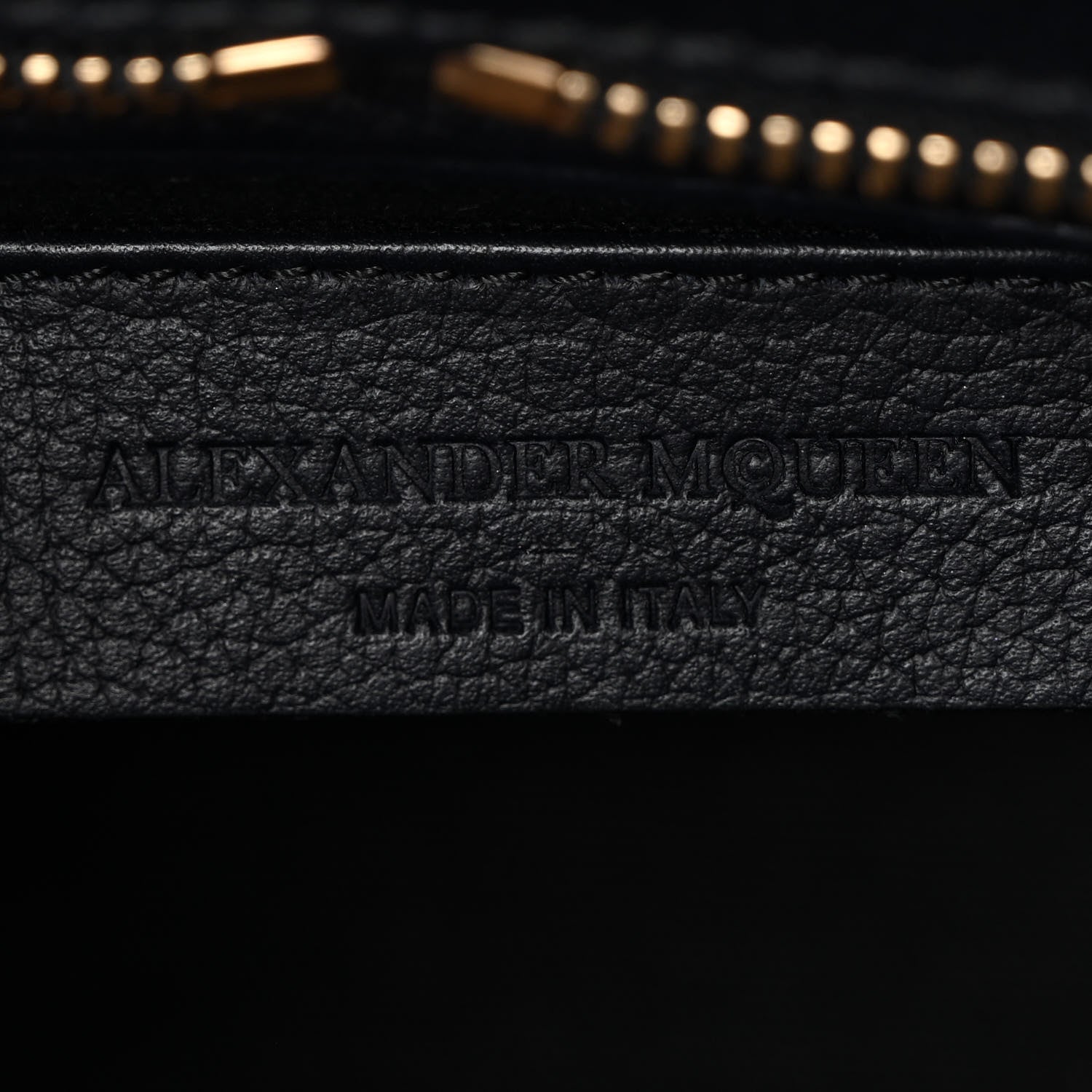 Alexander McQueen Pebbled Calfskin Mini Padlock Tote Black 6 of 10