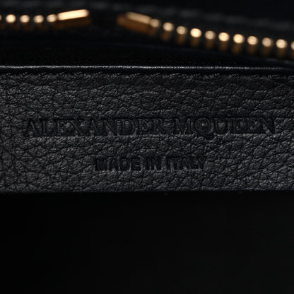 Alexander McQueen Pebbled Calfskin Mini Padlock Tote Black 6 of 10