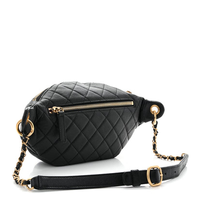 Chanel Caviar Quilted Filigree Waist Bag Black 3 of 10