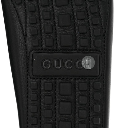 Gucci Soft Clove Calfskin Mens Interlocking G Driver Loafers 11 Black 6 of 10