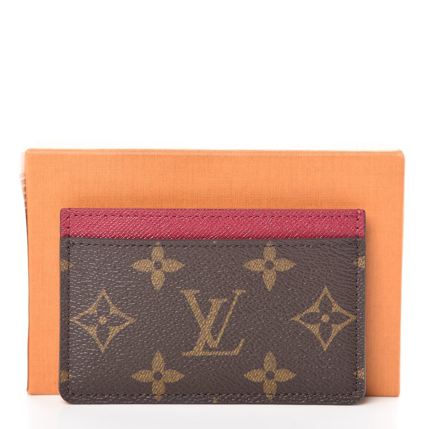 Monogram Card Holder Fuchsia