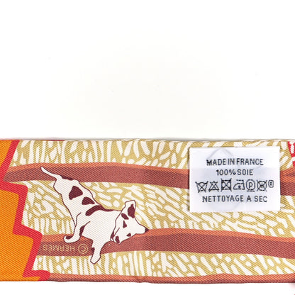 Hermes Silk En Liberte Twilly Rose Bleu Rouge 3 of 3