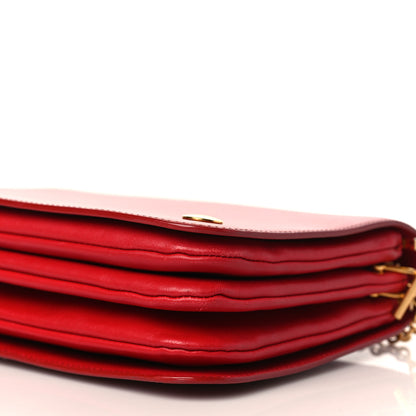 Mulberry Crossboarded Calfskin Clifton Flap Red 10 of 10