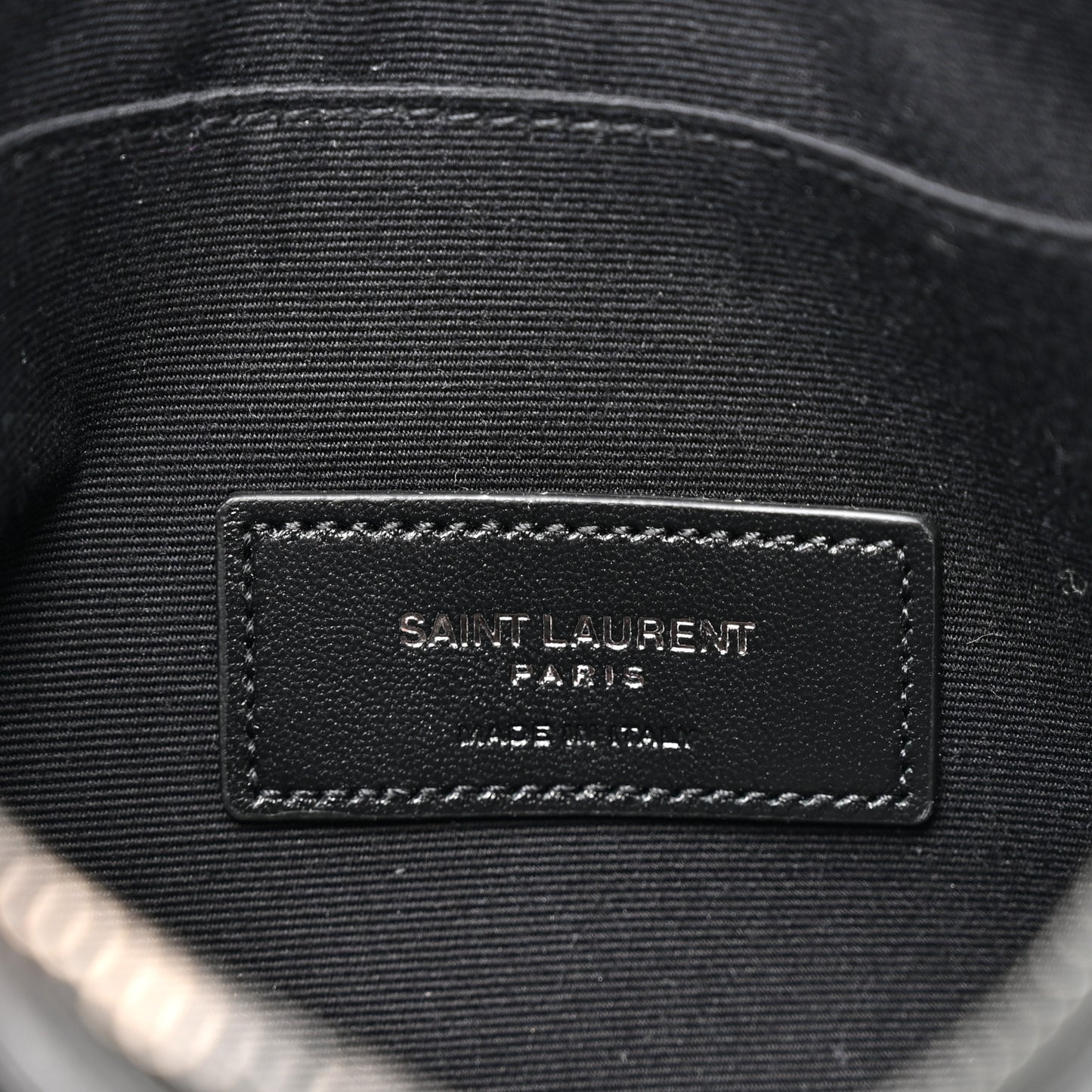 Crinkled Calfskin Matelasse Monogram Niki Bill Pouch Black