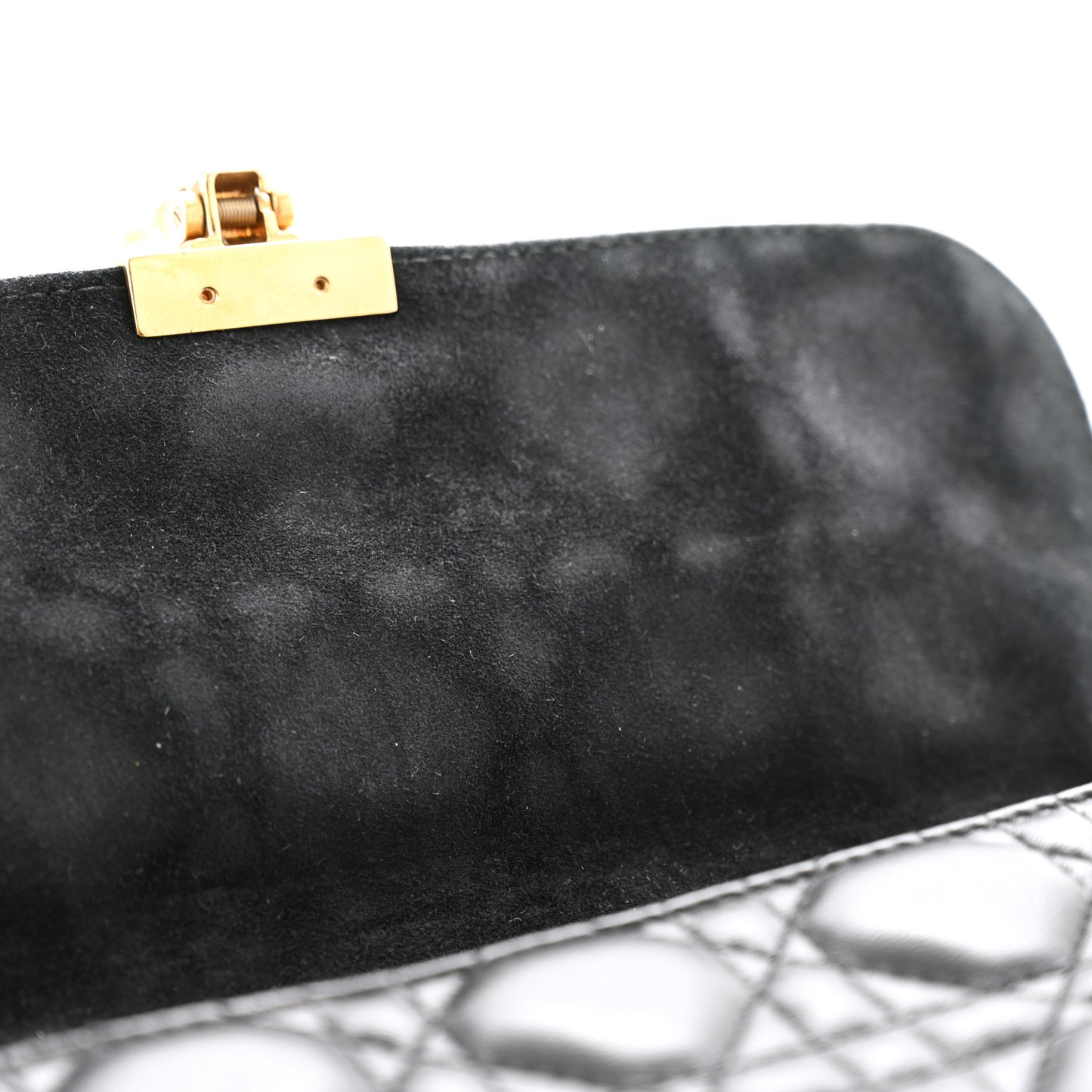 Lambskin Cannage Large Dioraddict Flap Bag Black