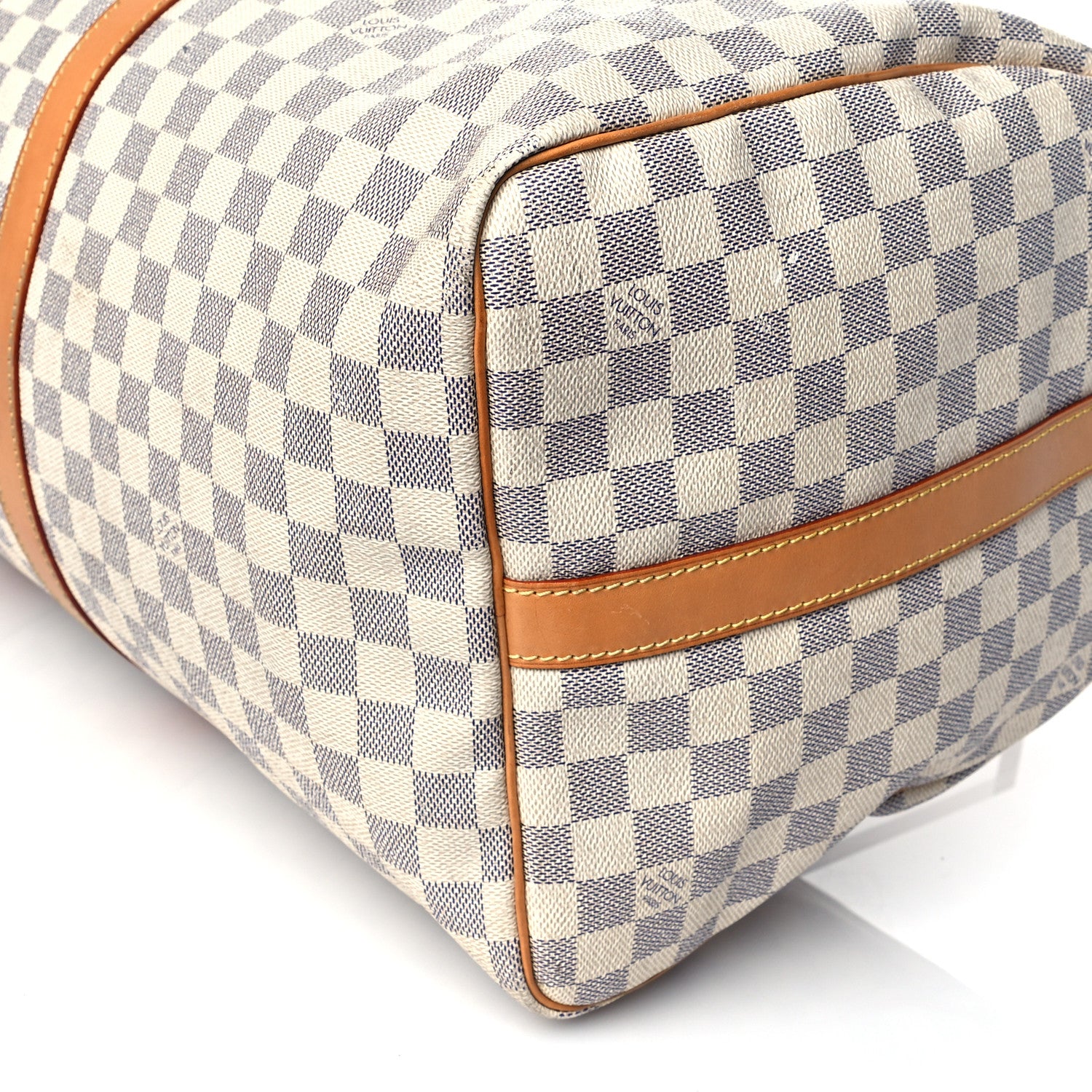 Louis Vuitton Damier Azur Keepall Bandouliere 55 9 of 17
