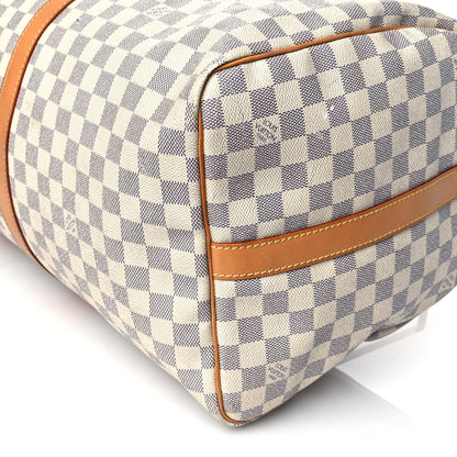 Louis Vuitton Damier Azur Keepall Bandouliere 55 9 of 17