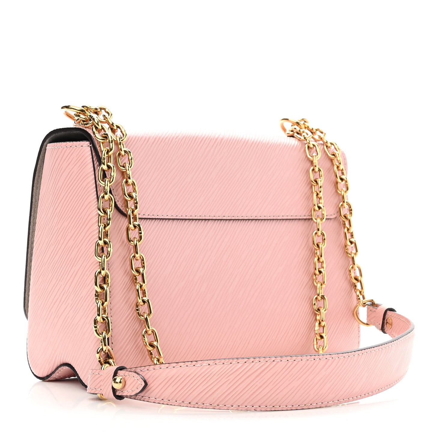 Epi Couture’s Flower Twist Shoulder Bag MM Rose Ballerine