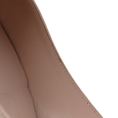 Christian Louboutin Calfskin Conclusive Spike Ankle Strap Ballerina Flats 39.5 Leche 10 of 14