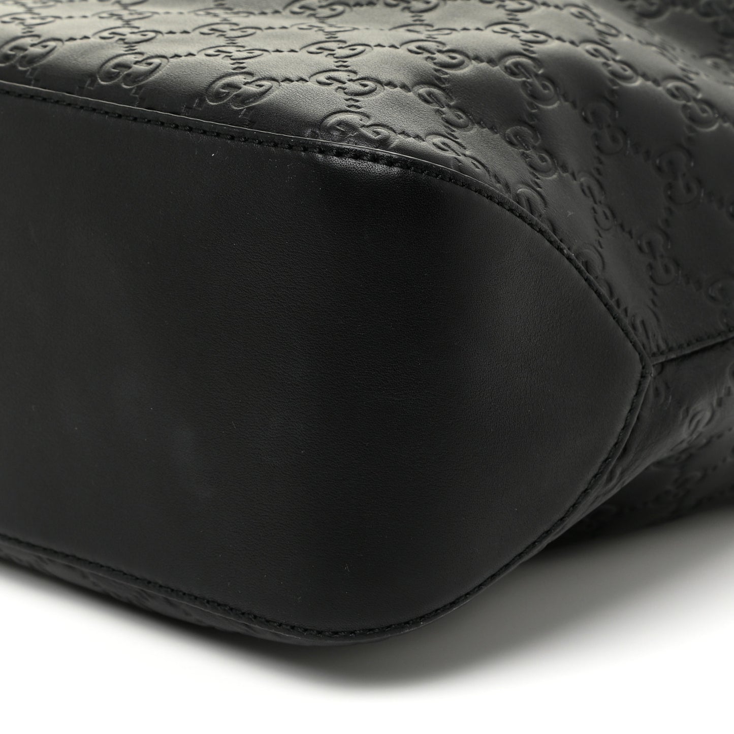 Guccissima Signature Large Linea A Hobo Black