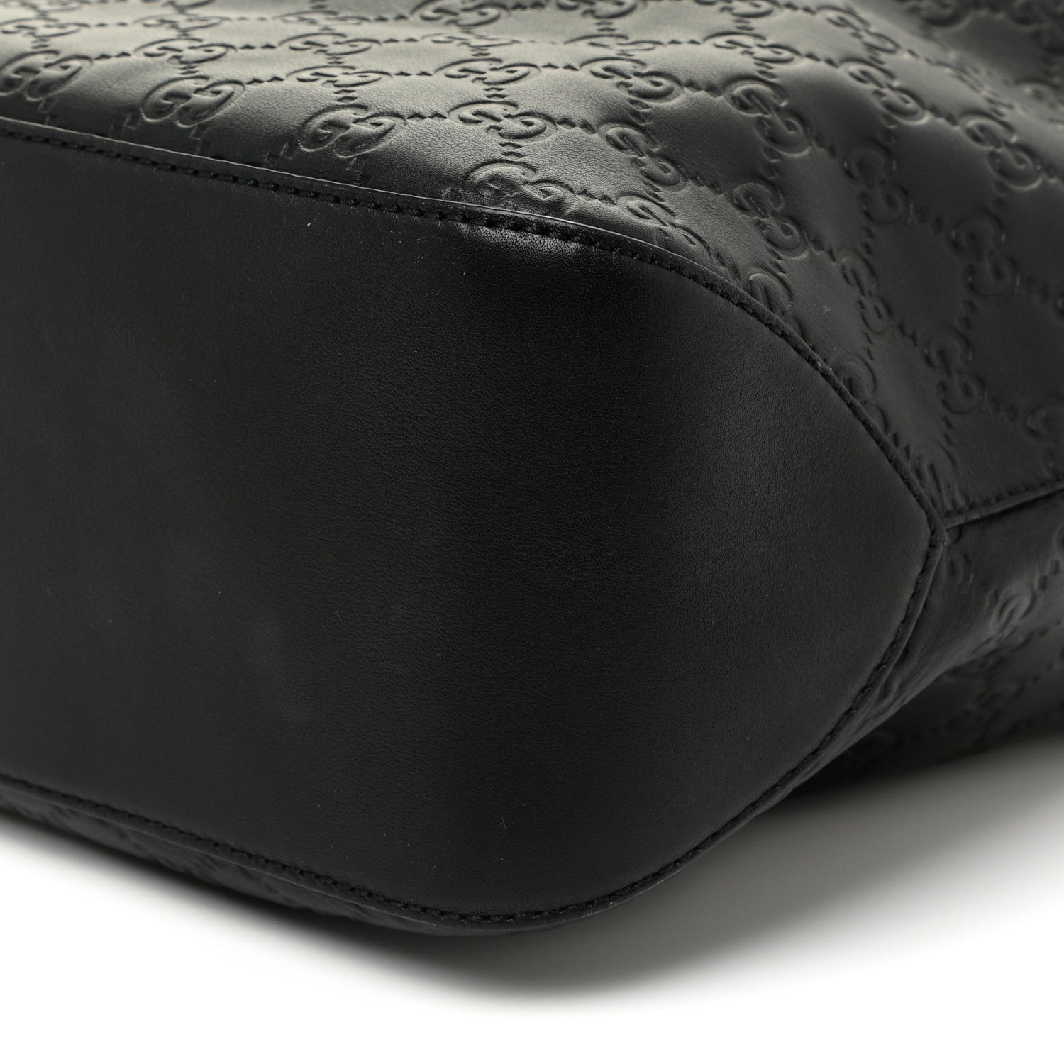 Gucci Guccissima Signature Large Linea A Hobo Black 7 of 17