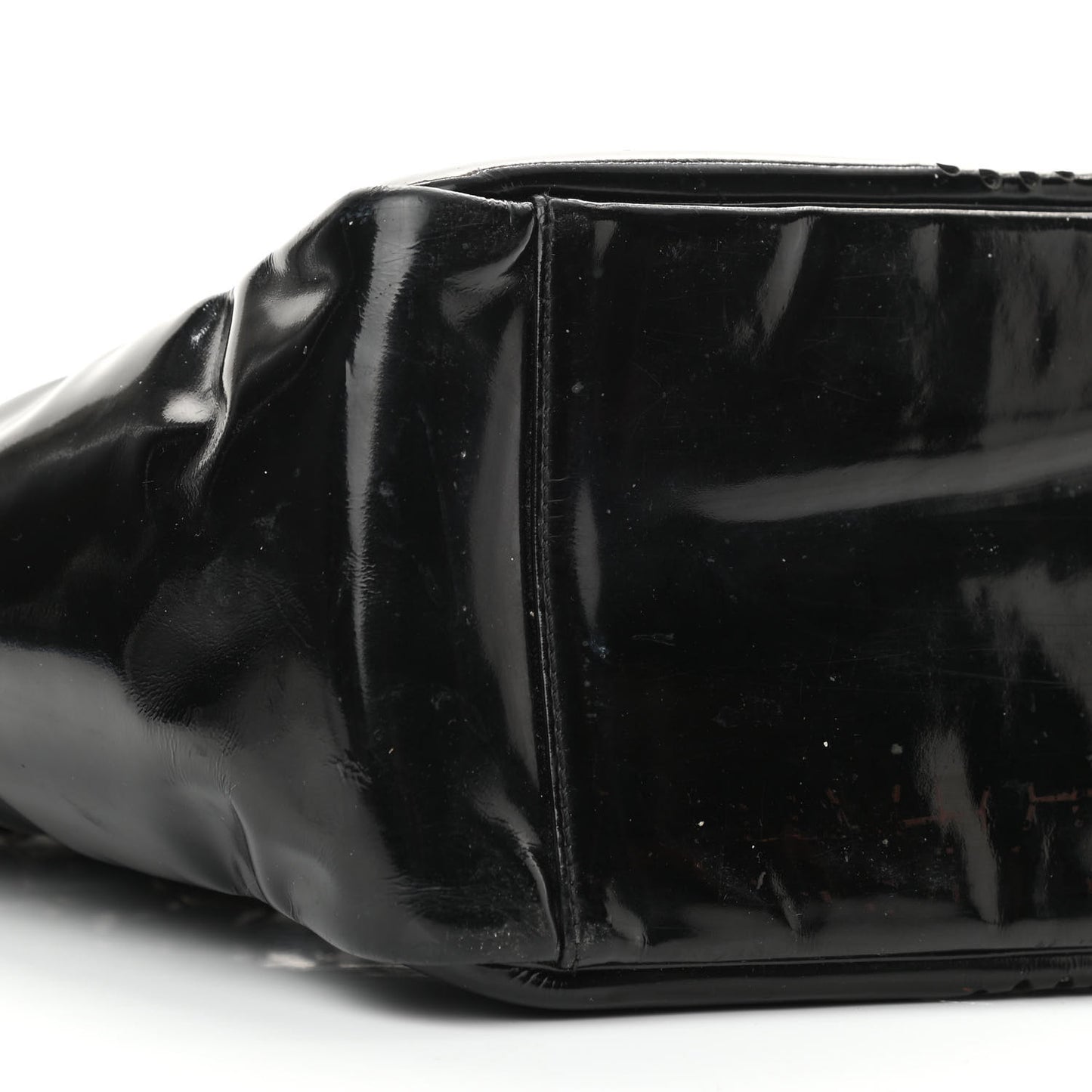 Patent Perforated CC Tote Black