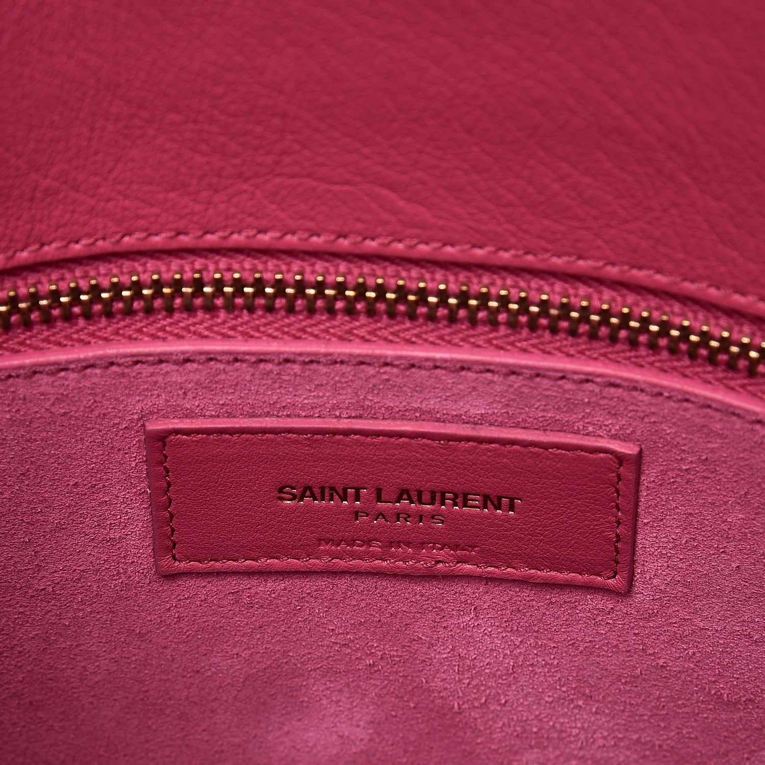Saint Laurent Calfskin Small Sac De Jour Lipstick Fuchsia 7 of 12