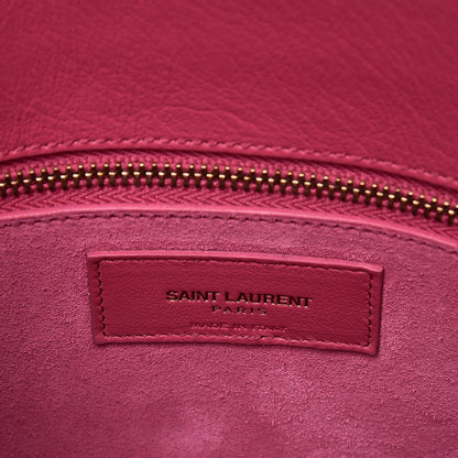 Saint Laurent Calfskin Small Sac De Jour Lipstick Fuchsia 7 of 12