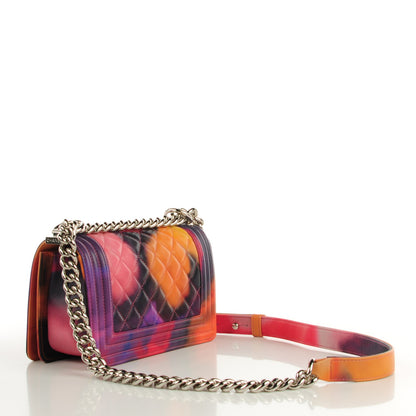 Chanel Lambskin Quilted Small Flower Power Boy Flap Multicolor 3 of 8