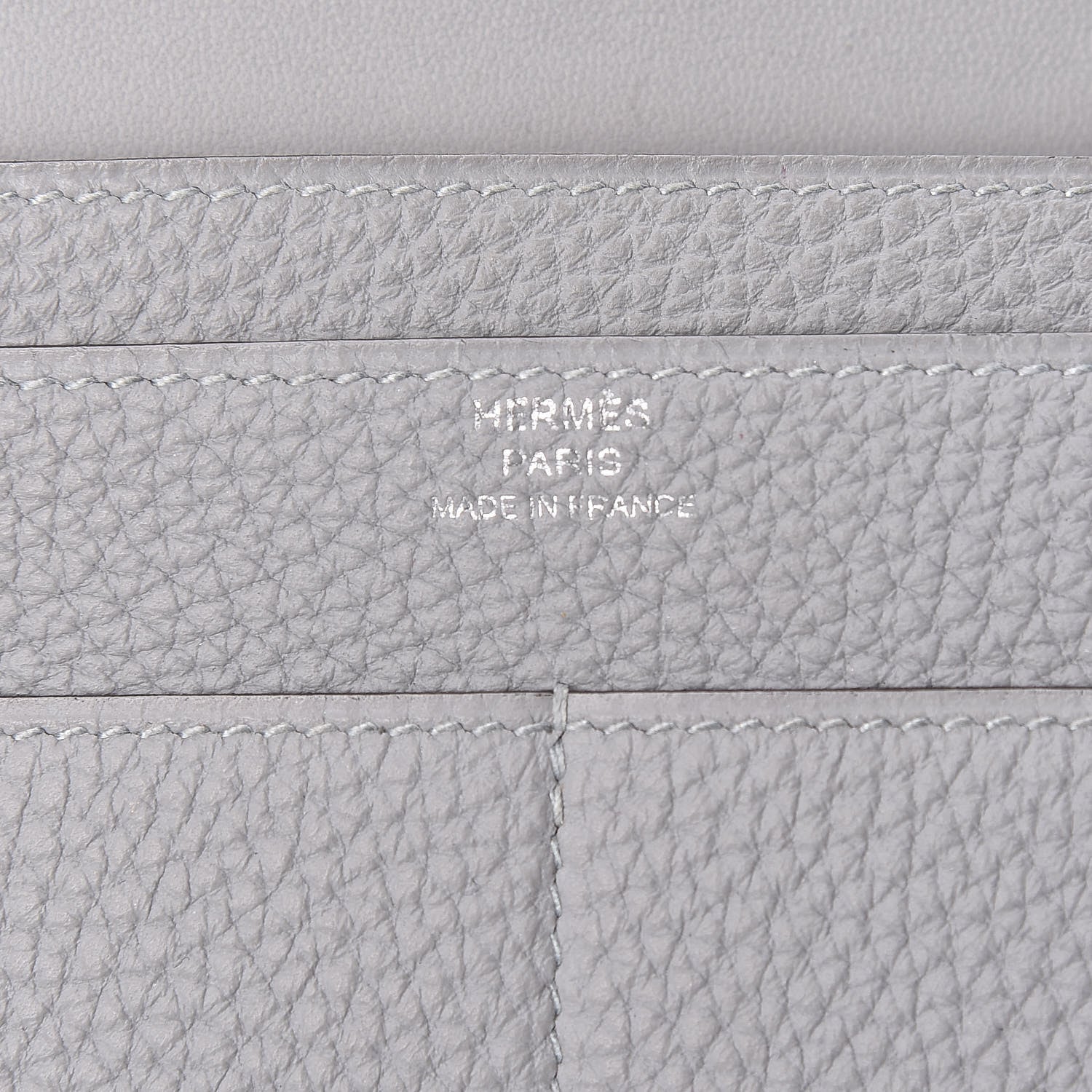 Hermes Togo Dogon Duo Wallet Bleu Glacier 7 of 9