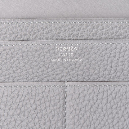 Hermes Togo Dogon Duo Wallet Bleu Glacier 7 of 9