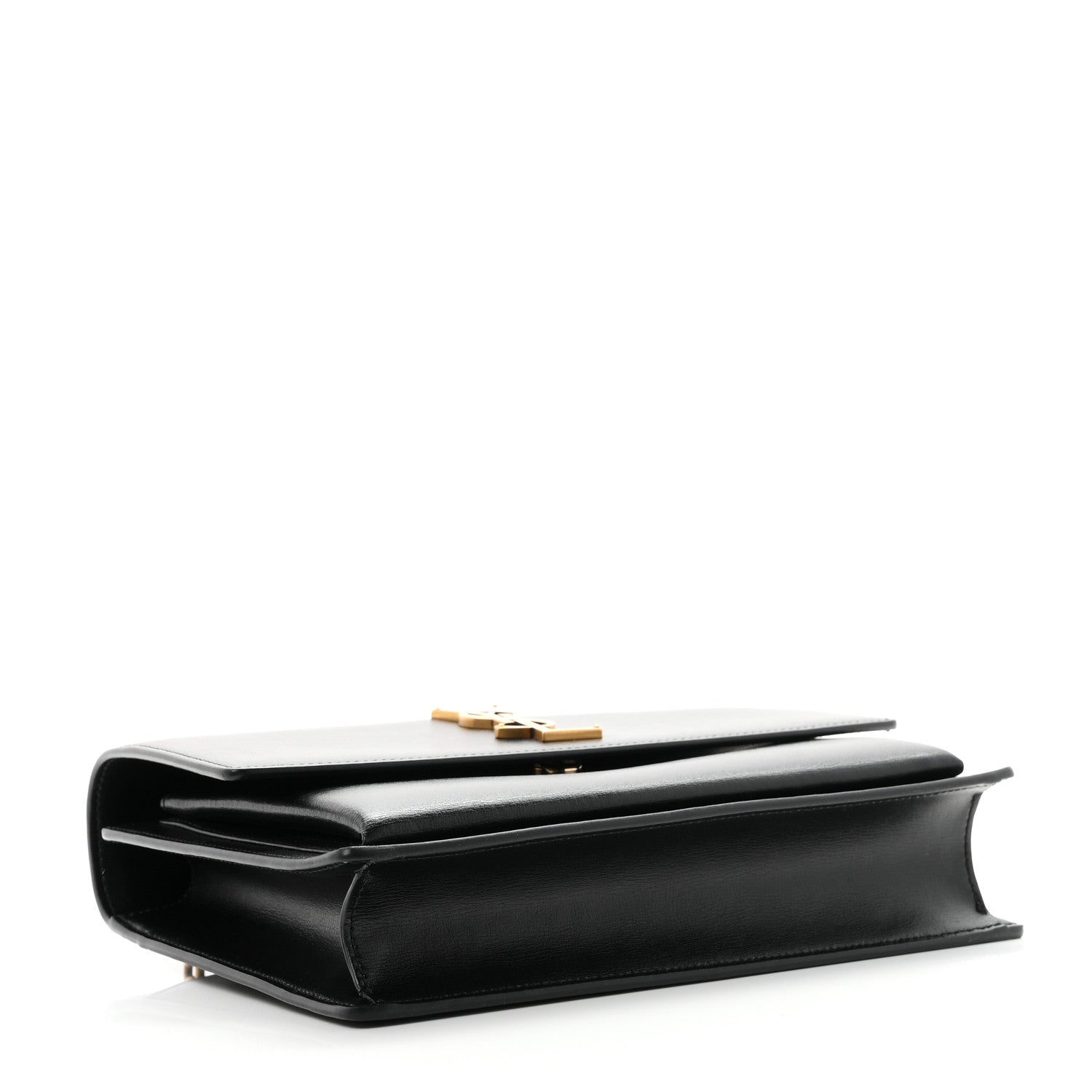 Saint Laurent Smooth Calfskin Medium Monogram Sunset Satchel Black 4 of 10