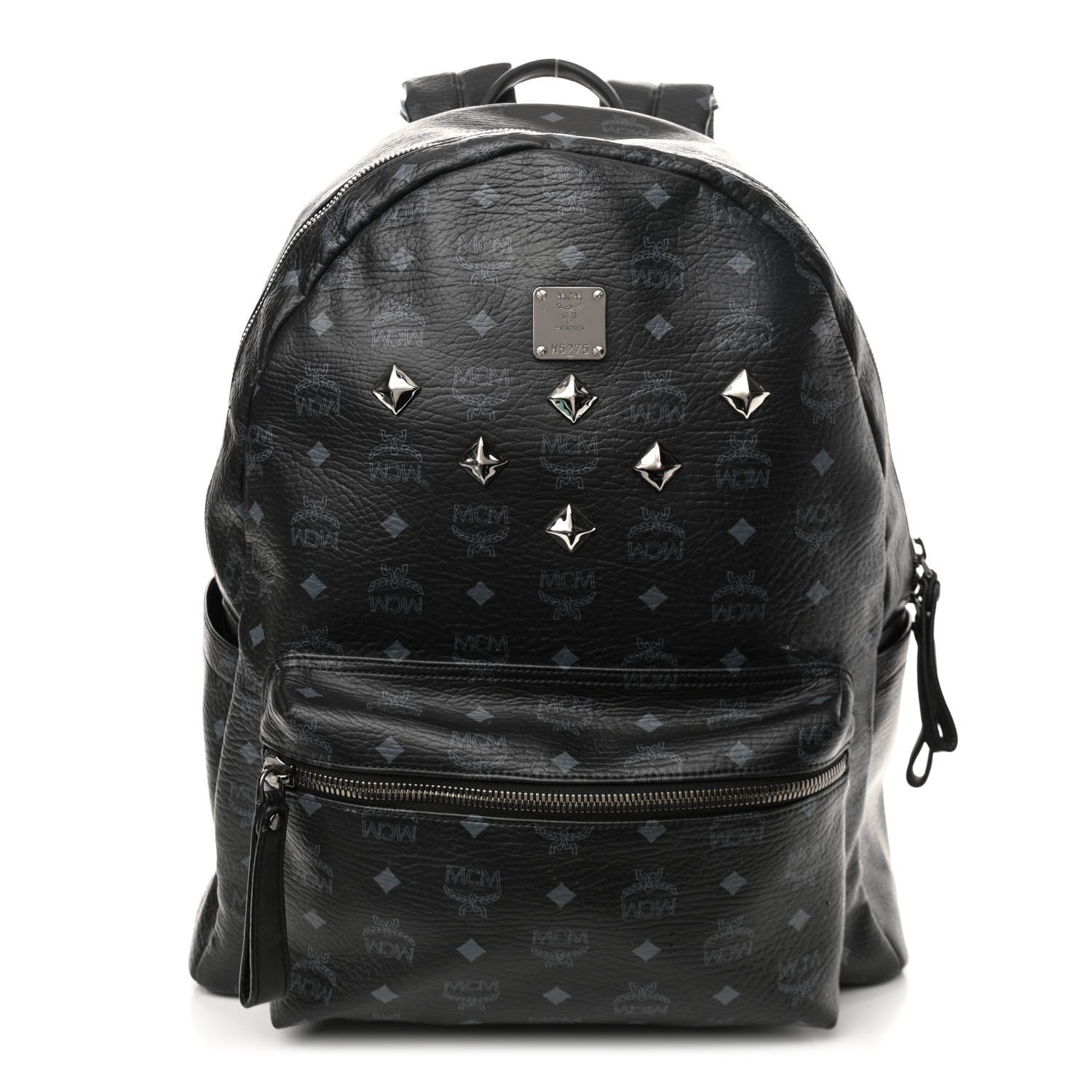 MCM Visetos Medium Sprinkle Stud Stark Backpack Black 1 of 11