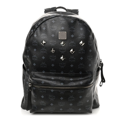 MCM Visetos Medium Sprinkle Stud Stark Backpack Black 1 of 11
