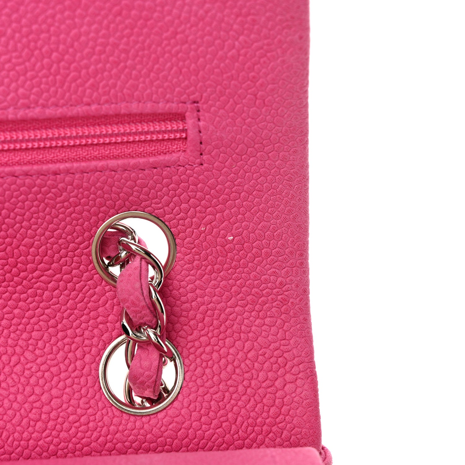 Chanel Iridescent Caviar Quilted Medium Double Flap Pink 13 of 13