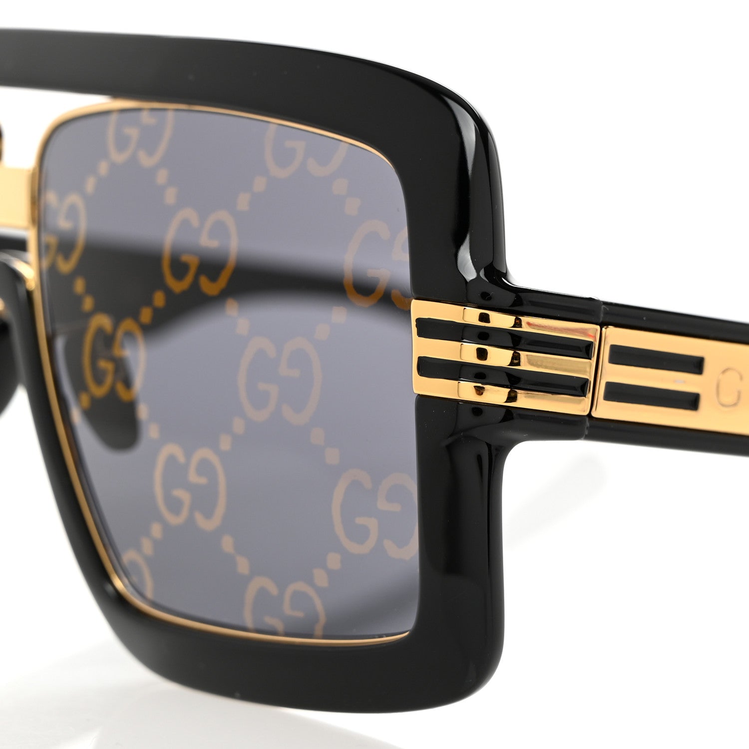 Gucci Acetate Shield GG0900S Sunglasses Black 7 of 8