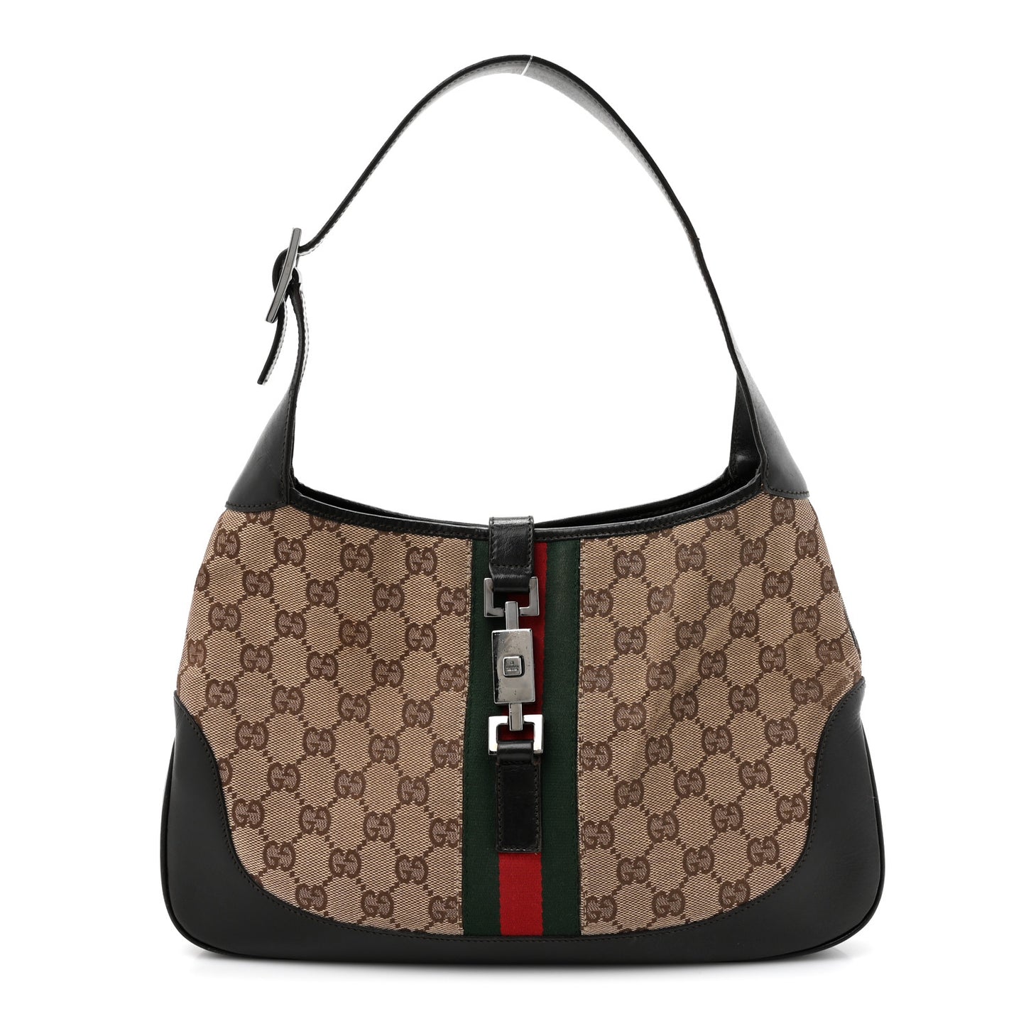 Monogram Web Jackie O Hobo Dark Brown