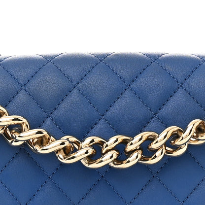 Chanel Lambskin Quilted Medium Boy Flap Blue 8 of 19