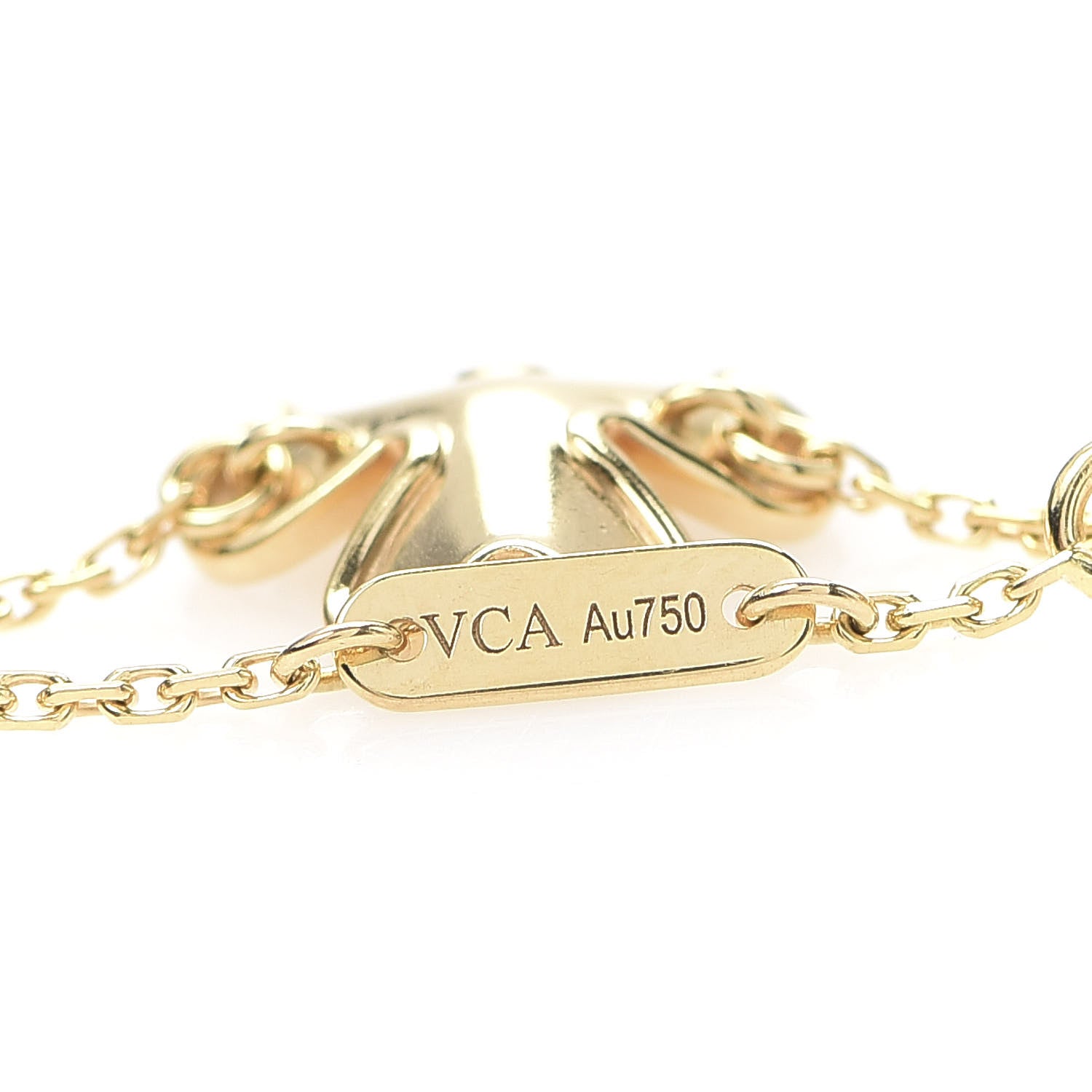 Van Cleef & Arpels 18K Yellow Gold Diamond Mini Frivole Bracelet 7 of 9