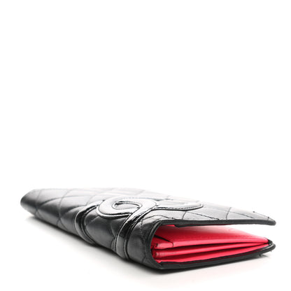 Chanel Calfskin Quilted Cambon Yen Wallet Black 4 of 16