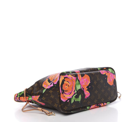 Louis Vuitton Monogram Roses Neverfull MM 4 of 10