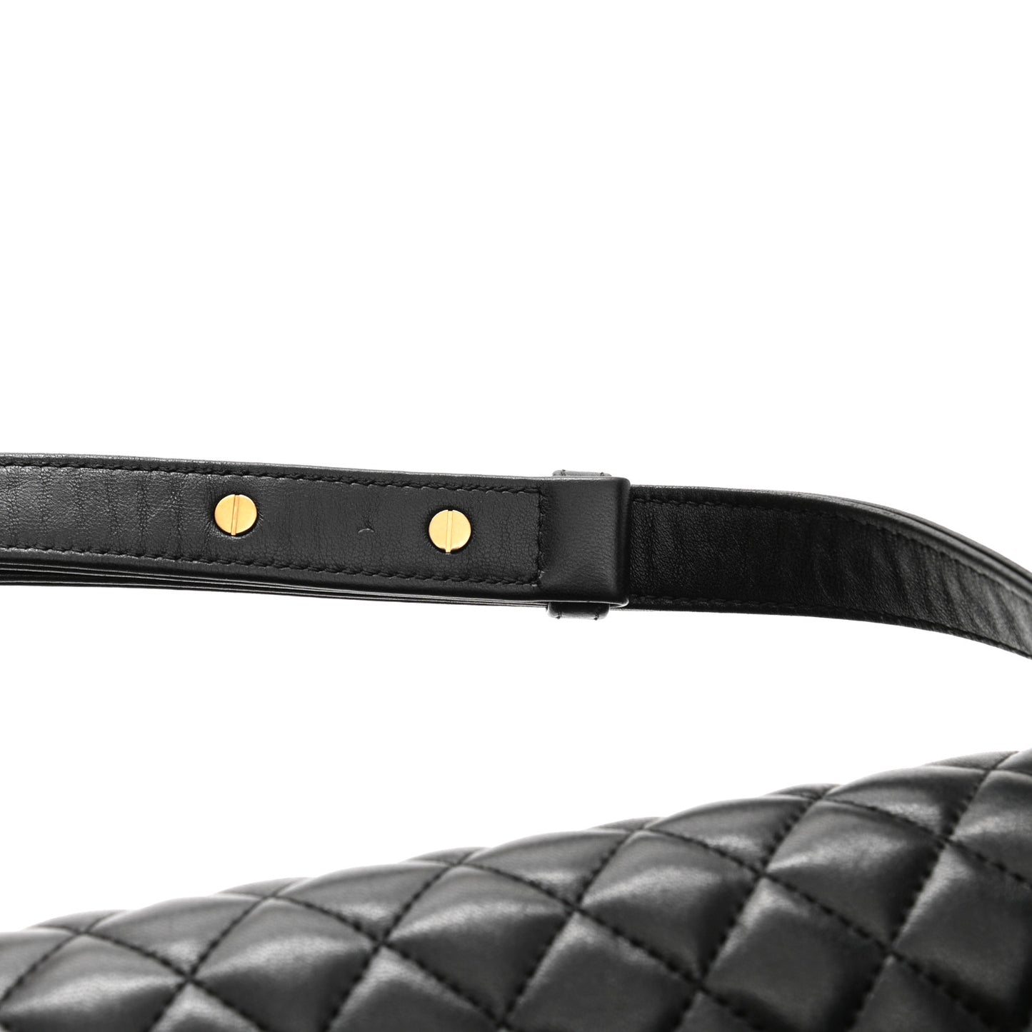 Lambskin Quilted Medium Boy Flap Black
