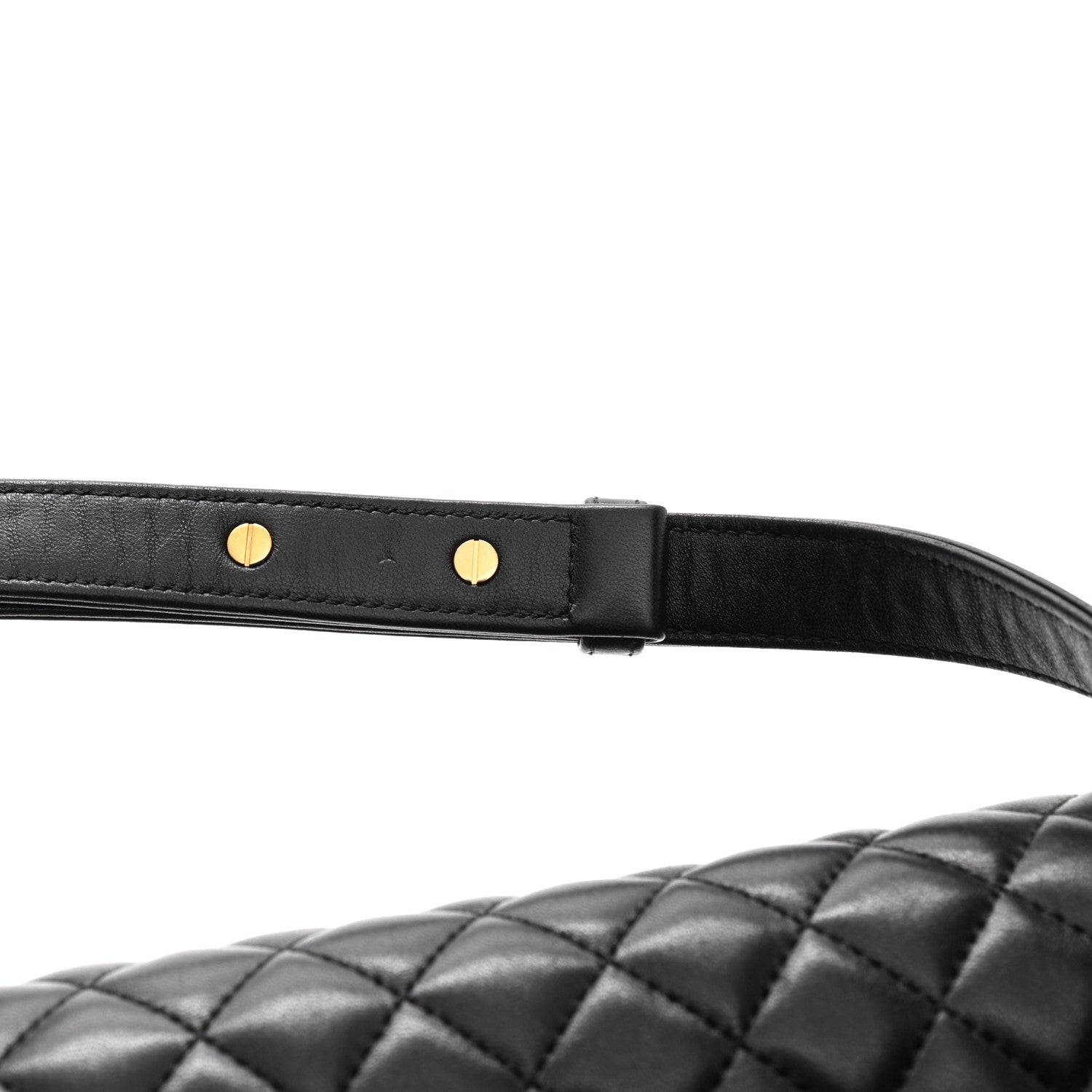 Chanel Lambskin Quilted Medium Boy Flap Black 14 of 15