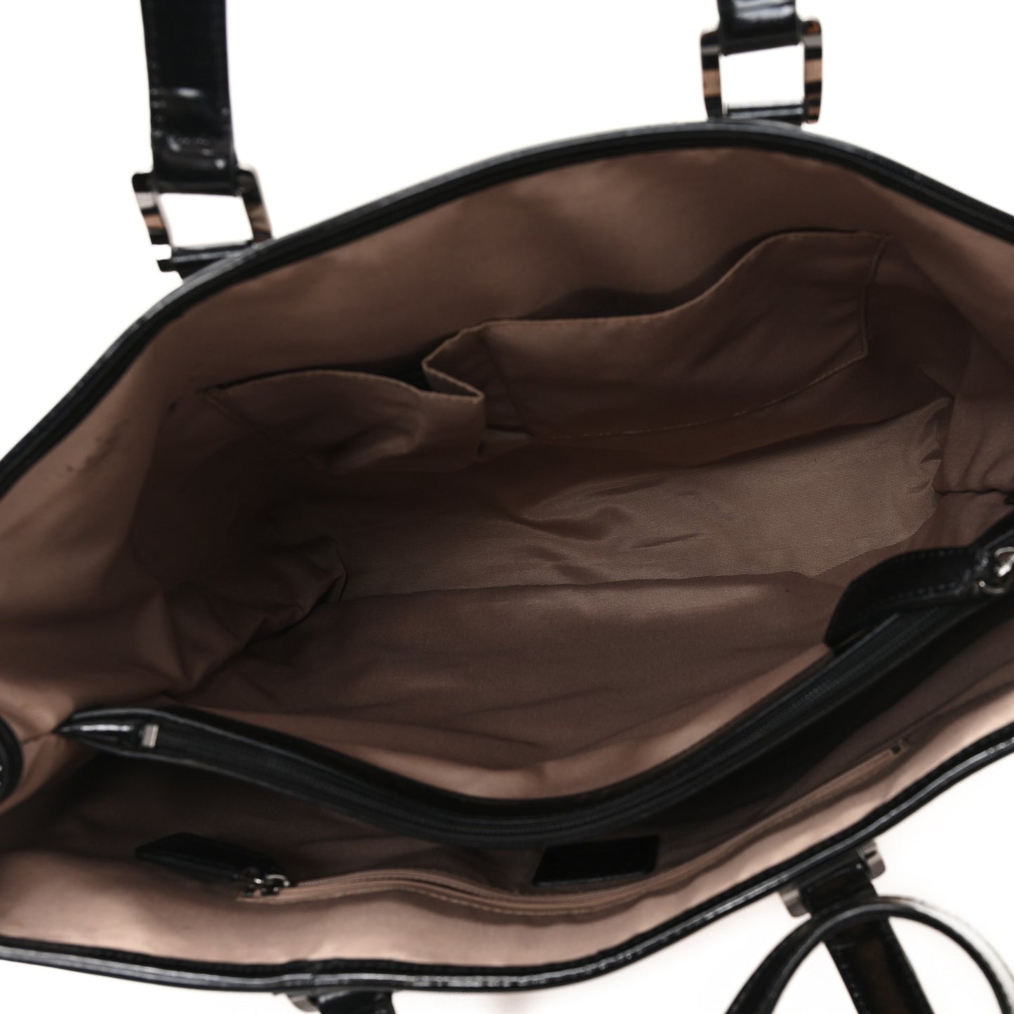 Nova Check Patent Medium Emmy Tote Black