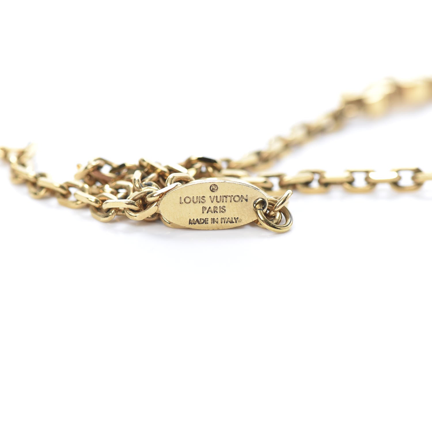 Louis Vuitton Graffiti PM Necklace Gold 5 of 6